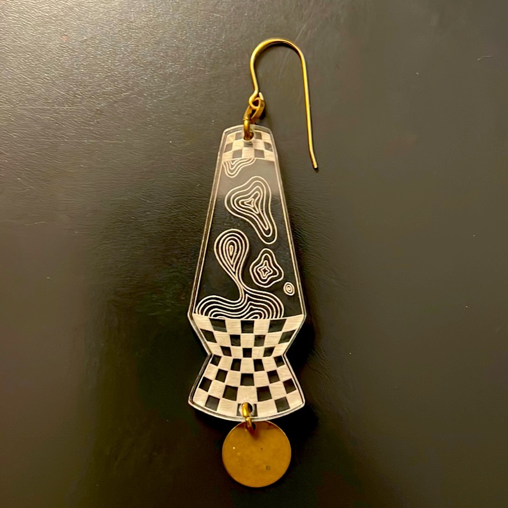 ISO While Odin Sleeps Lava Lamp Earring